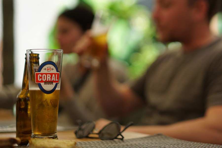 Coral the local beer in Madeira