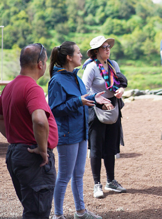 Guide with group on a Full Day Wine Tour